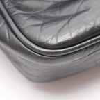 Chanel Shoulder Bag Quilted CC Logo Embossed Black Calf — view 7