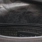 Chanel Shoulder Bag Quilted CC Logo Embossed Black Calf — view 6
