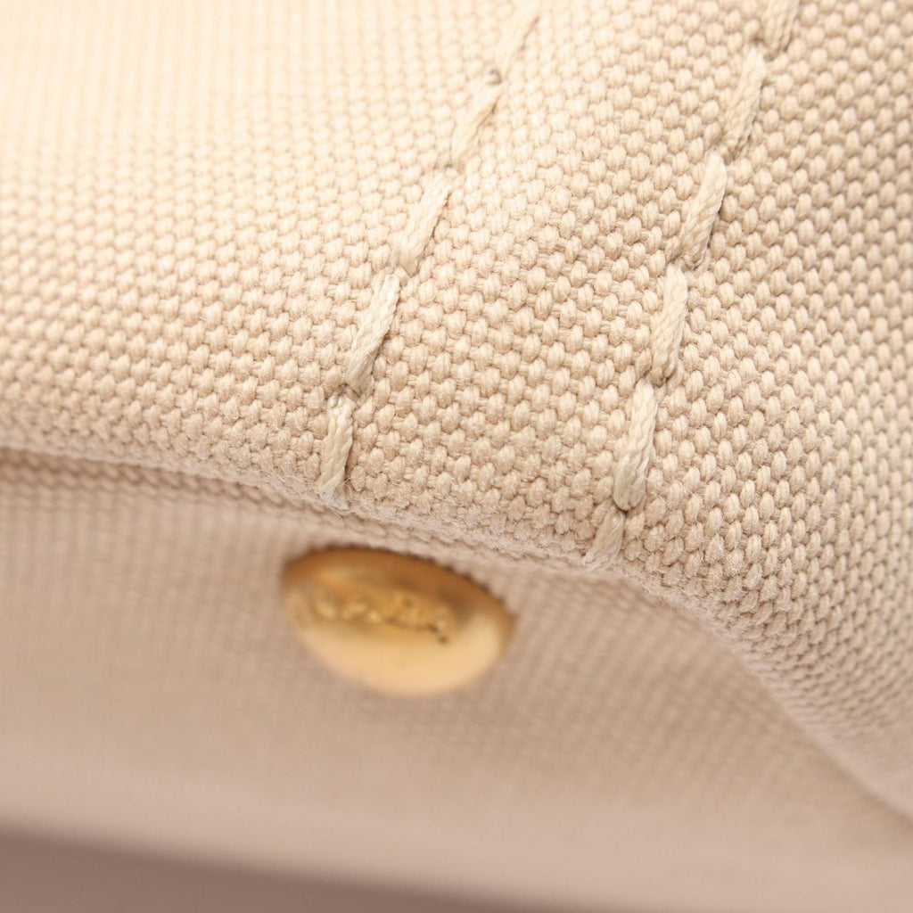 Prada Tote Canapa 2-Way Beige Canvas — view 5