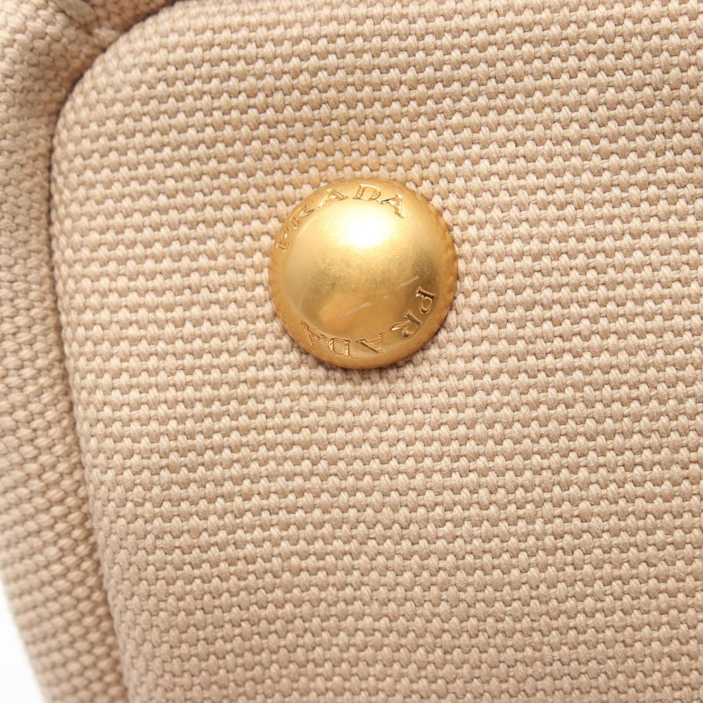 Prada Tote Canapa 2-Way Beige Canvas — view 8