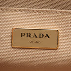 Prada Tote Canapa 2-Way Beige Canvas — view 4