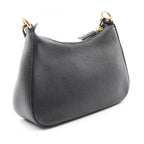 Prada Shoulder Bag Vitello Daino Soft Black Leather — view 2