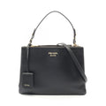 Prada Tote New Cal Black Leather 2-Way Shoulder