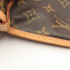 Louis Vuitton Shoulder Bag Saumur Canvas Leather — view 9