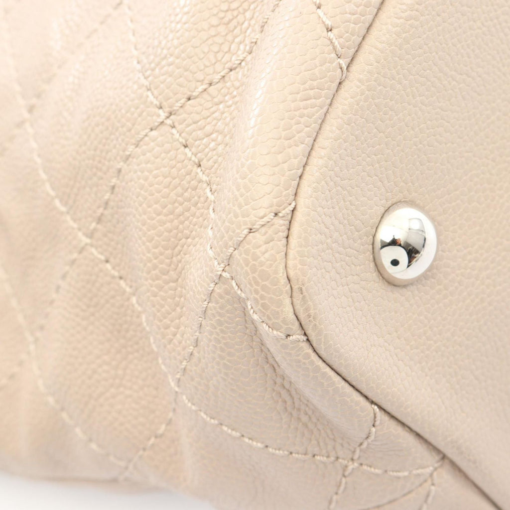 Chanel Tote Wild Stitch Gray Caviar Leather — view 6