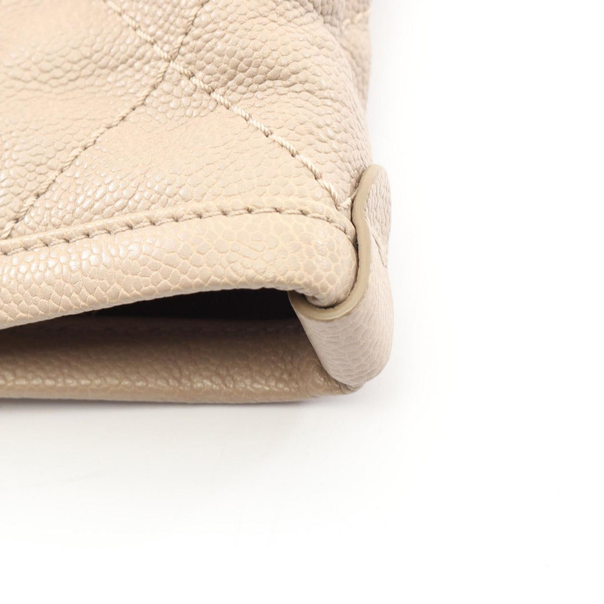 Chanel Tote Wild Stitch Gray Caviar Leather — view 8