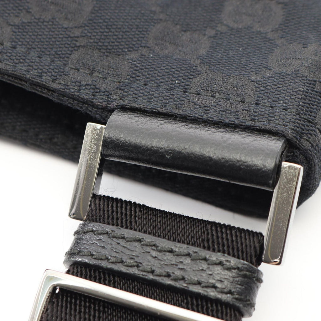 Gucci Shoulder Bag GG Canvas Black — view 7