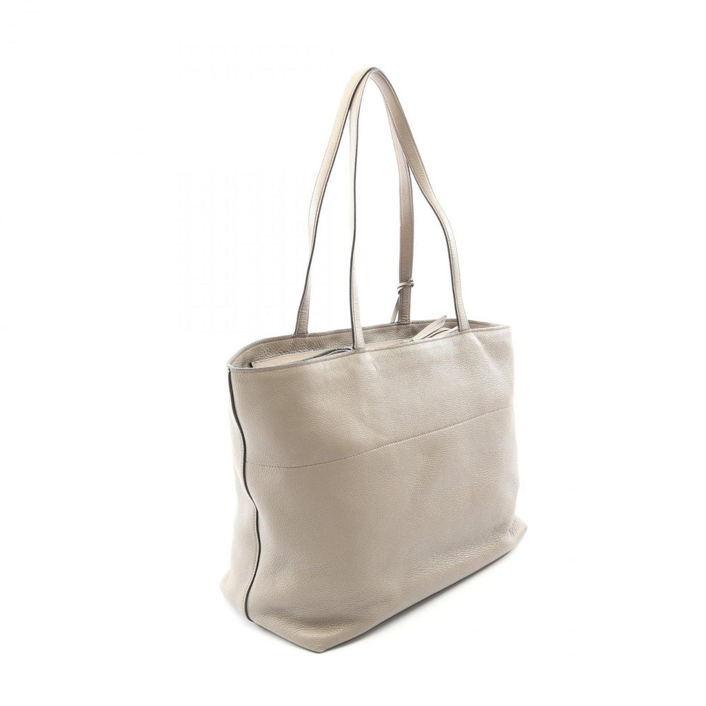 Prada Tote Vitello Phenix Gray Leather — view 2