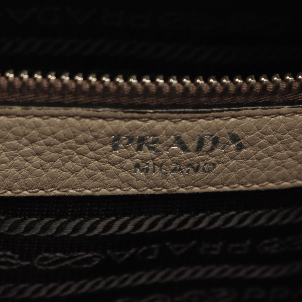 Prada Tote Vitello Phenix Gray Leather — view 4