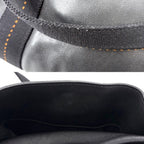 Hermes 2-Way Shoulder Caravan Horizontal Bag Voderma Black Silver — view 9