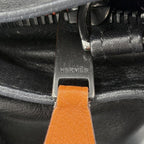 Hermes 2-Way Shoulder Caravan Horizontal Bag Voderma Black Silver — view 5
