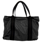Hermes 2-Way Shoulder Caravan Horizontal Bag Voderma Black Silver — view 2