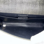 Chanel Shoulder Bag Chain Choco Bar CC Logo Coco Denim Gray Silver — view 4