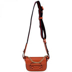 Gucci 2-Way Mini Horsebit Mini Shoulder Bag Crossbody Leather Orange Gold