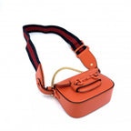 Gucci 2-Way Mini Horsebit Mini Shoulder Bag Crossbody Leather Orange Gold — view 3