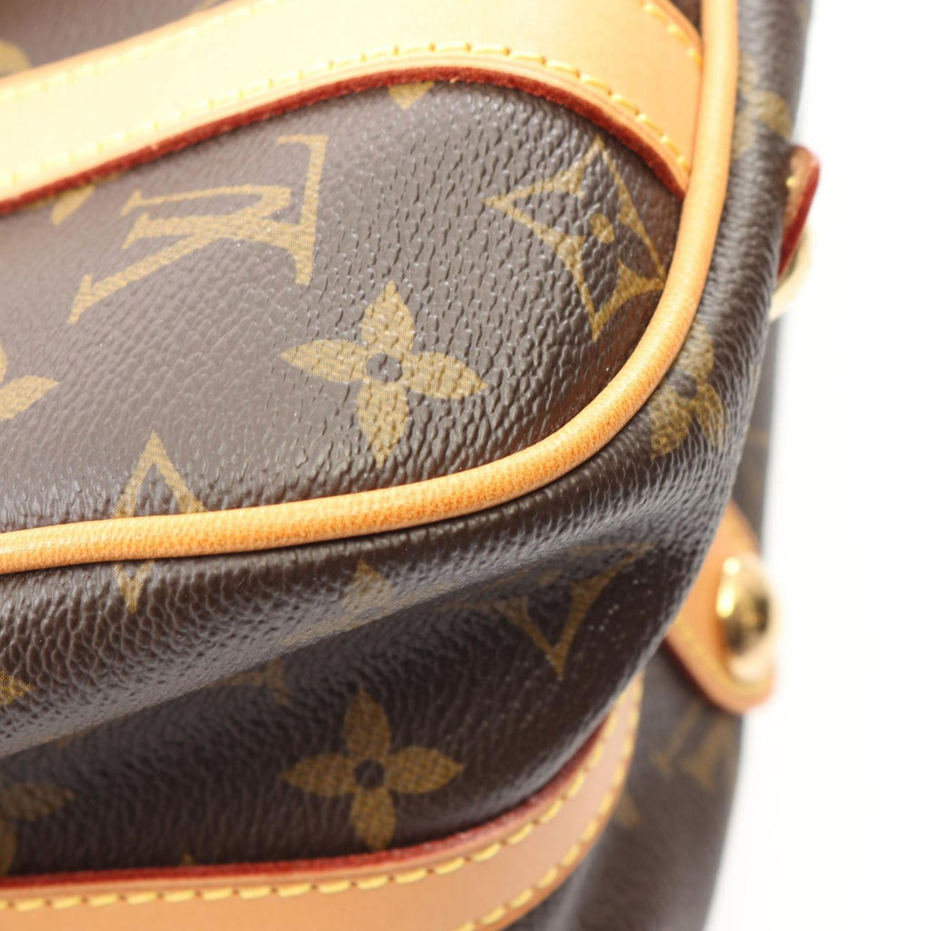 Louis Vuitton Shoulder Bag Strether PM Canvas Leather — view 6