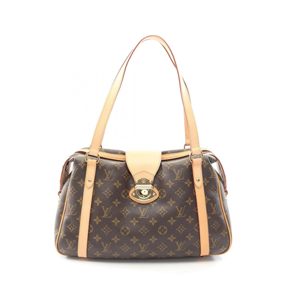 Louis Vuitton Shoulder Bag Strether PM Canvas Leather