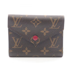 Louis Vuitton Trifold Wallet Portefeuille Victorine Monogram Fuchsia Leather