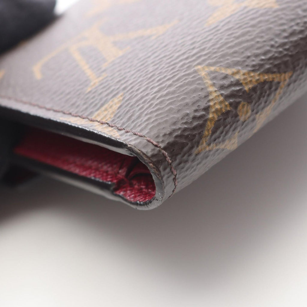 Louis Vuitton Trifold Wallet Portefeuille Victorine Monogram Fuchsia Leather — view 6