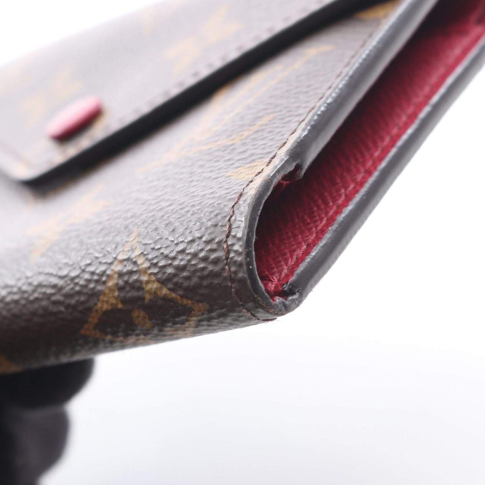Louis Vuitton Trifold Wallet Portefeuille Victorine Monogram Fuchsia Leather — view 7