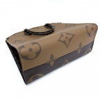 Louis Vuitton 2-Way On The Go Tote Shoulder Monogram Giant Reverse Brown Gold — view 3