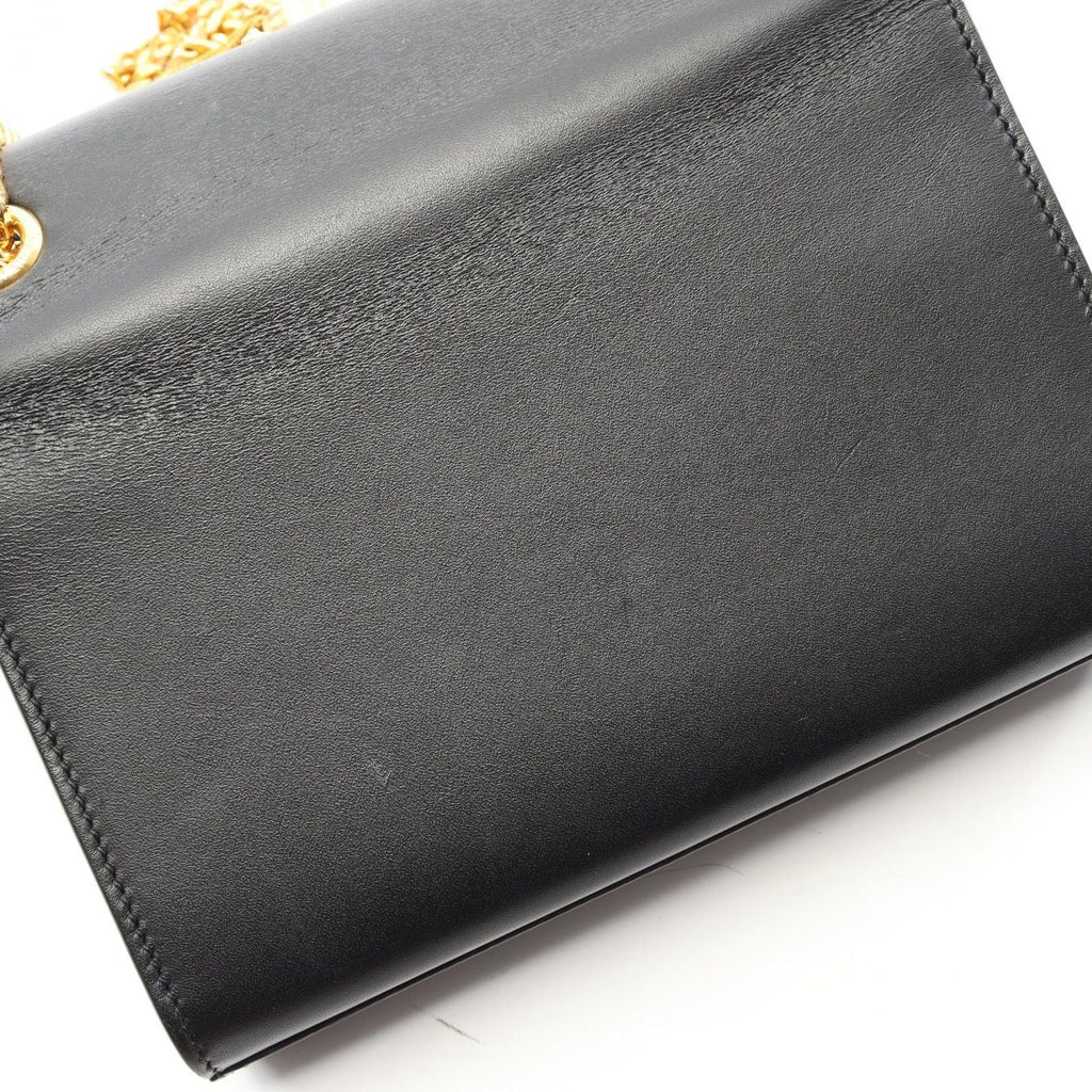 Saint Laurent Paris Shoulder Bag Kate Monogram Black Leather — view 7
