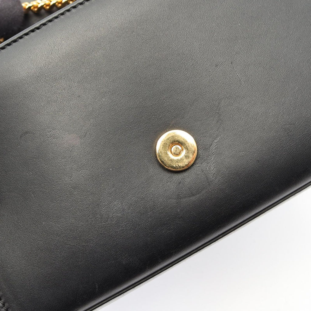 Saint Laurent Paris Shoulder Bag Kate Monogram Black Leather — view 6