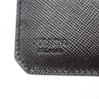 Prada Bifold Wallet Saffiano Corner Black Leather — view 5