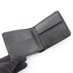 Prada Bifold Wallet Saffiano Corner Black Leather — view 3