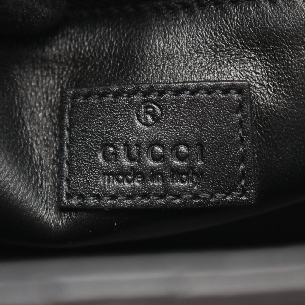 Gucci Shoulder Bag Deco Black Leather Chain — view 4