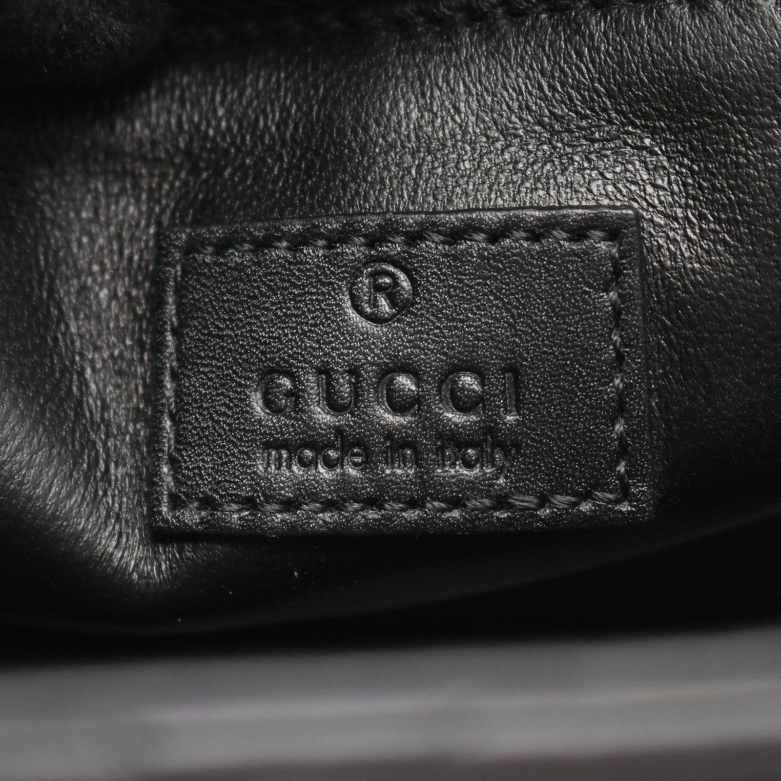 Gucci Shoulder Bag Deco Black Leather Chain — view 4