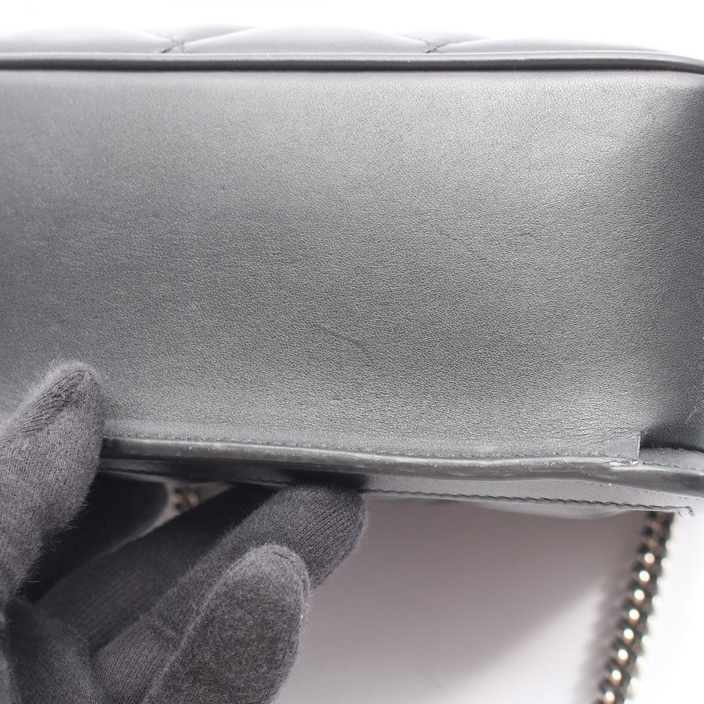 Gucci Shoulder Bag Deco Black Leather Chain — view 7