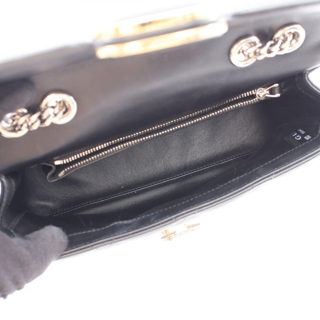 Gucci Shoulder Bag Deco Black Leather Chain — view 3