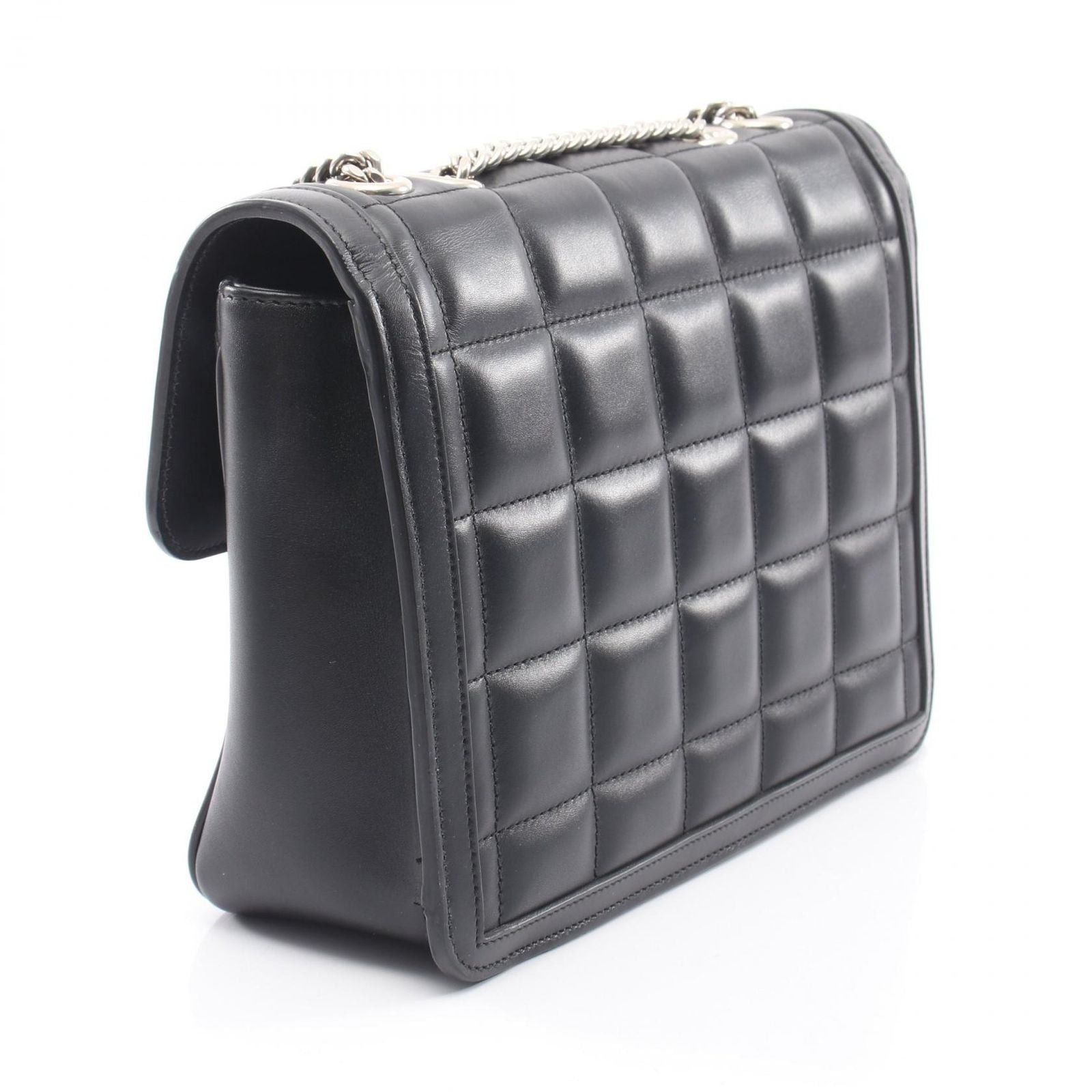 Gucci Shoulder Bag Deco Black Leather Chain — view 2