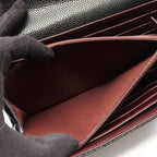 Chanel Bifold Wallet Quilted Black Caviar Leather Long Flap — view 8