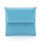 Hermes Coin Case Bastia Blue Aztec Leather