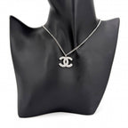 Chanel Necklace CC Logo Silver — view 3