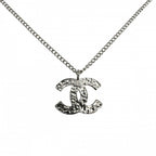 Chanel Necklace CC Logo Silver — view 2