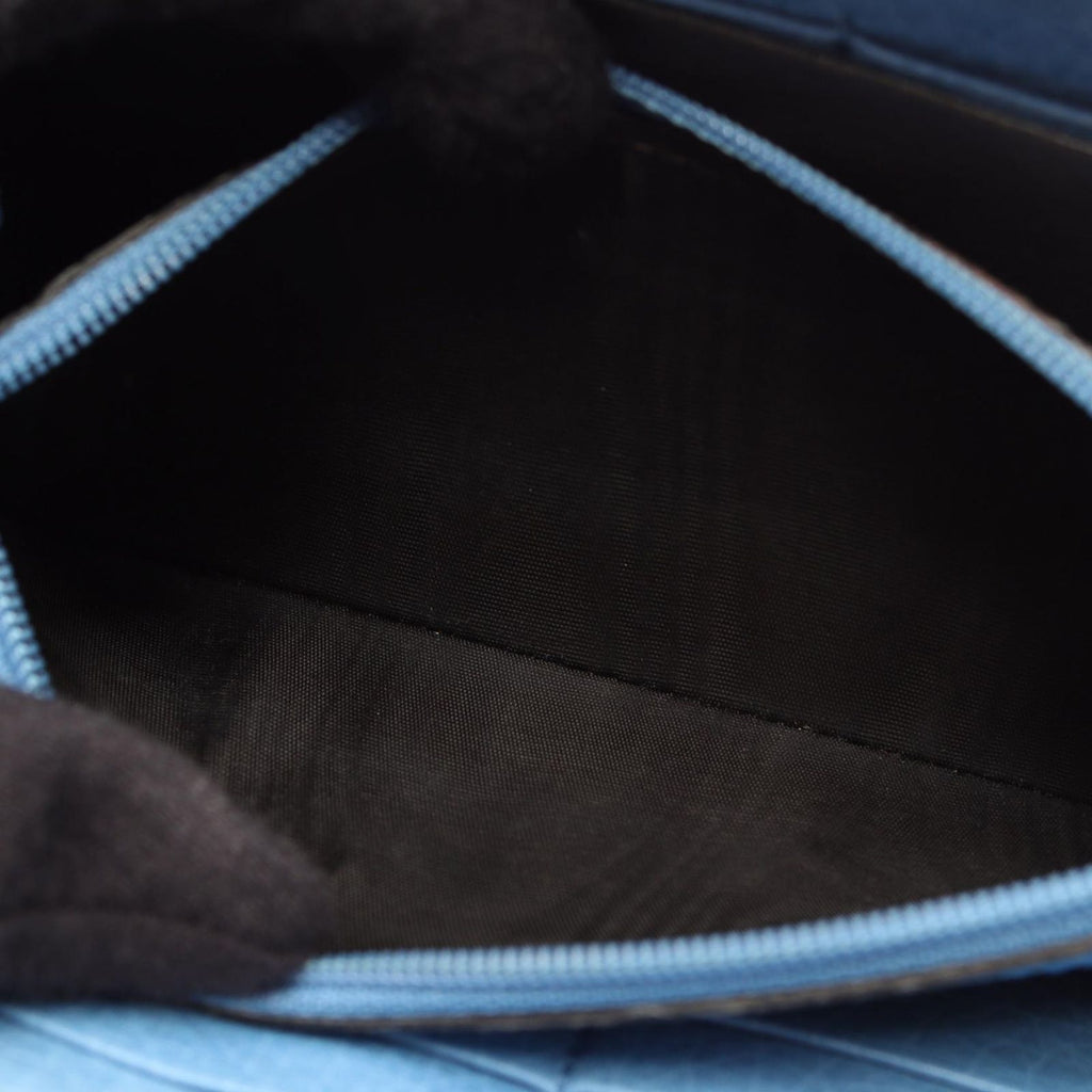 Gucci Round Wallet Bamboo Blue Leather — view 5