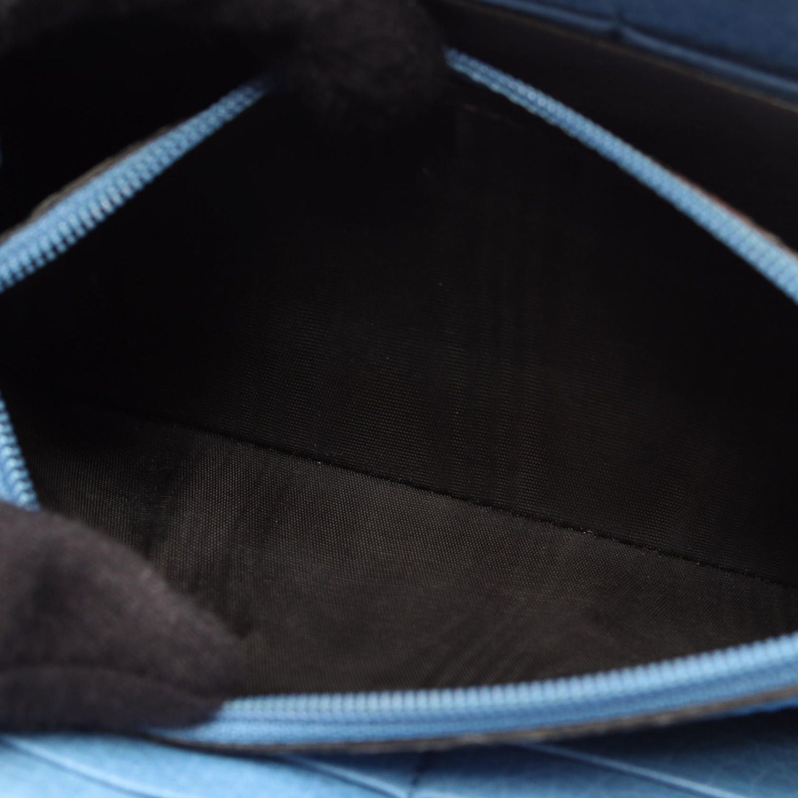 Gucci Round Wallet Bamboo Blue Leather — view 5