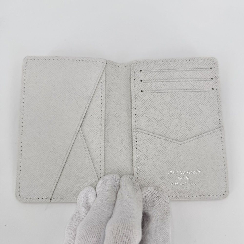 Louis Vuitton Card Case Organizer Posh Business Holder Regular Era White — view 4