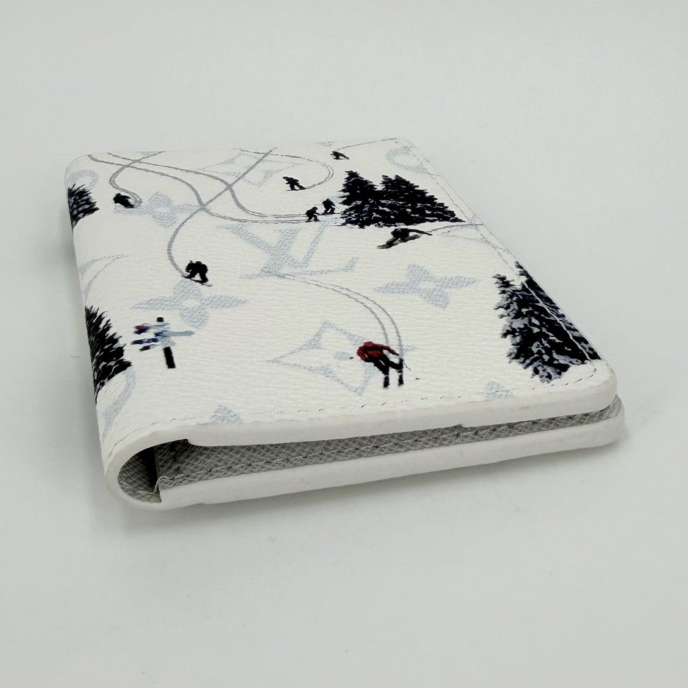 Louis Vuitton Card Case Organizer Posh Business Holder Regular Era White — view 3