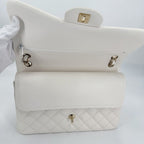 Chanel Shoulder Bag Quilted 30 CC Logo Turnlock Double Flap Bag Chain Caviar — view 4