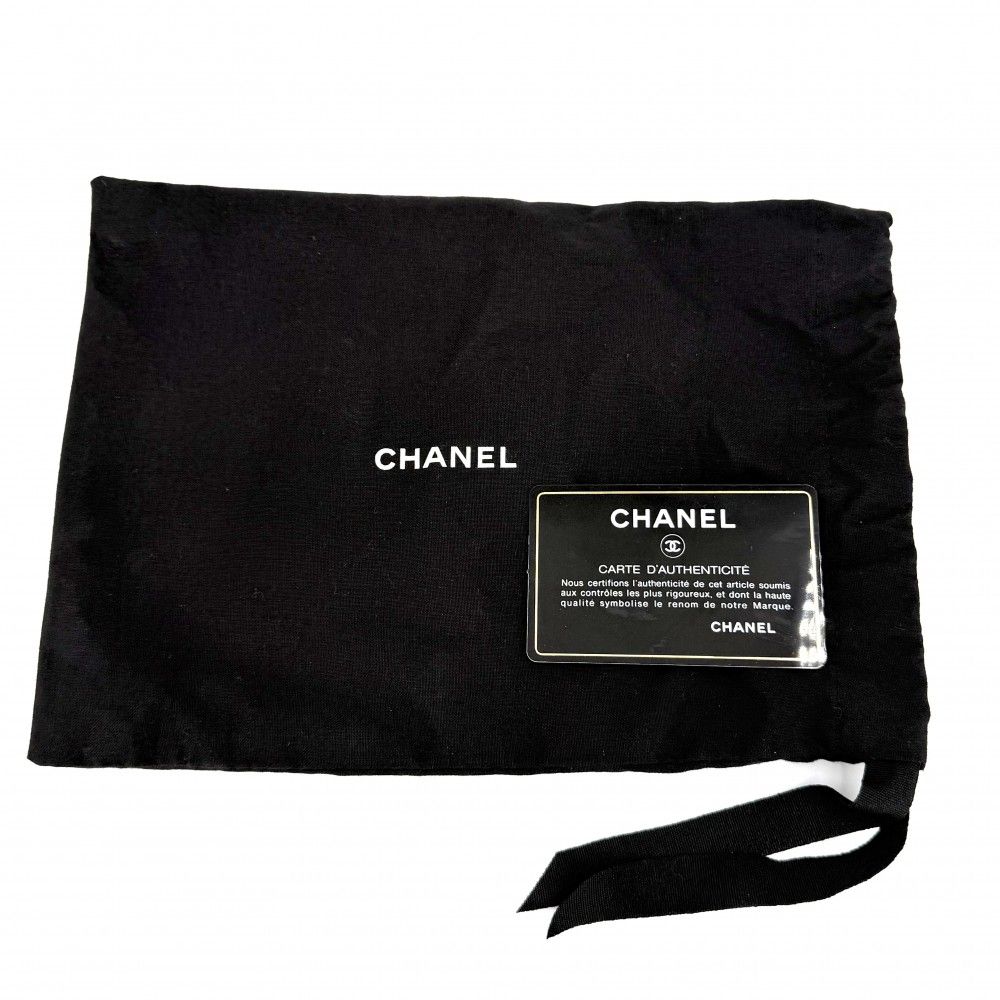 Chanel Shoulder Bag Quilted Mini Vanity Pouch Chain Crossbody CC Logo Lambskin — view 8