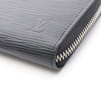 Louis Vuitton Round Wallet Portefeuille Clemence Epi Noir Leather — view 6