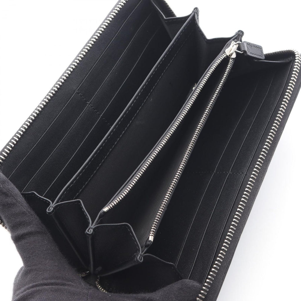 Gucci Round Wallet GG Emblem Black Leather — view 3