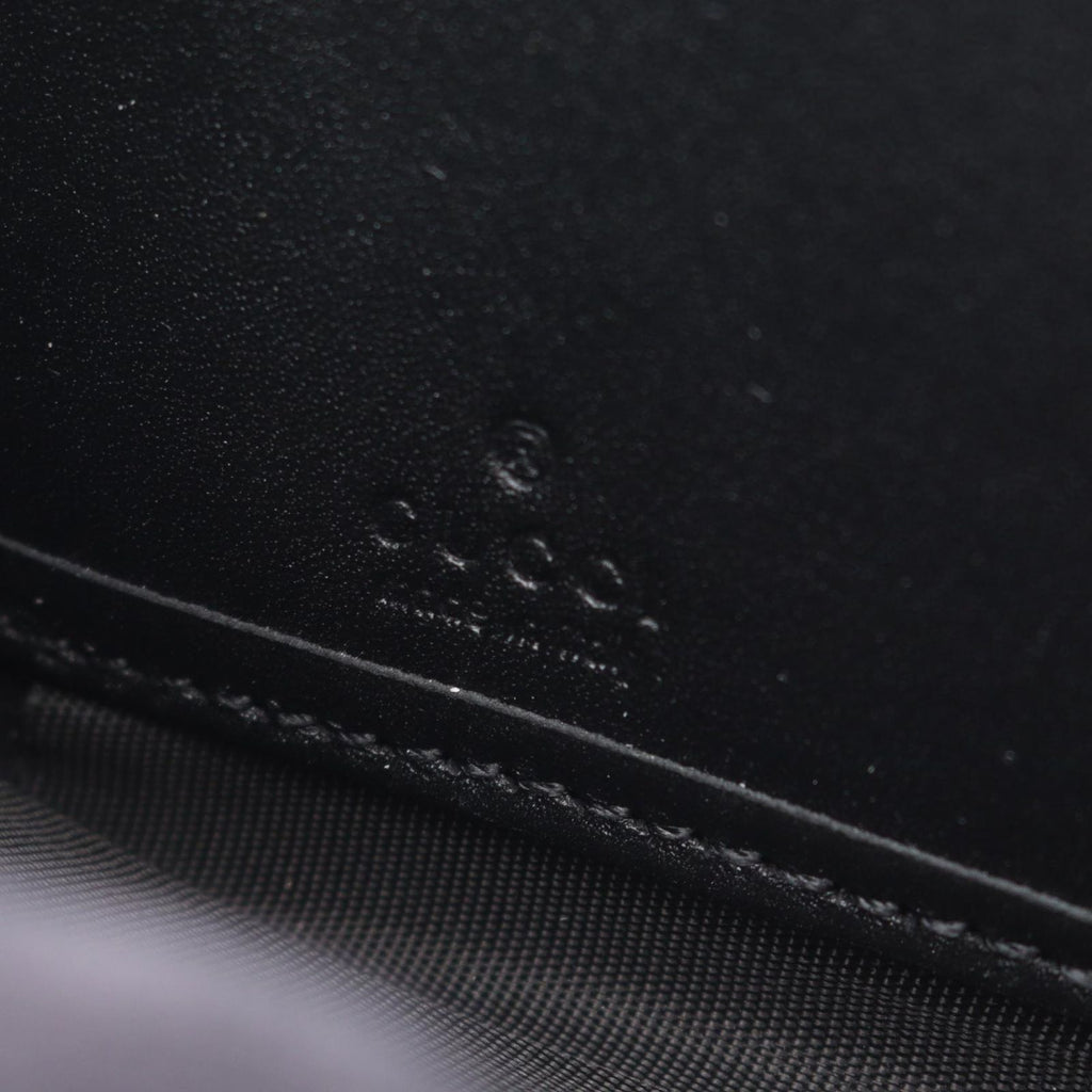 Gucci Round Wallet GG Emblem Black Leather — view 4