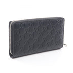 Gucci Round Wallet GG Emblem Black Leather — view 2