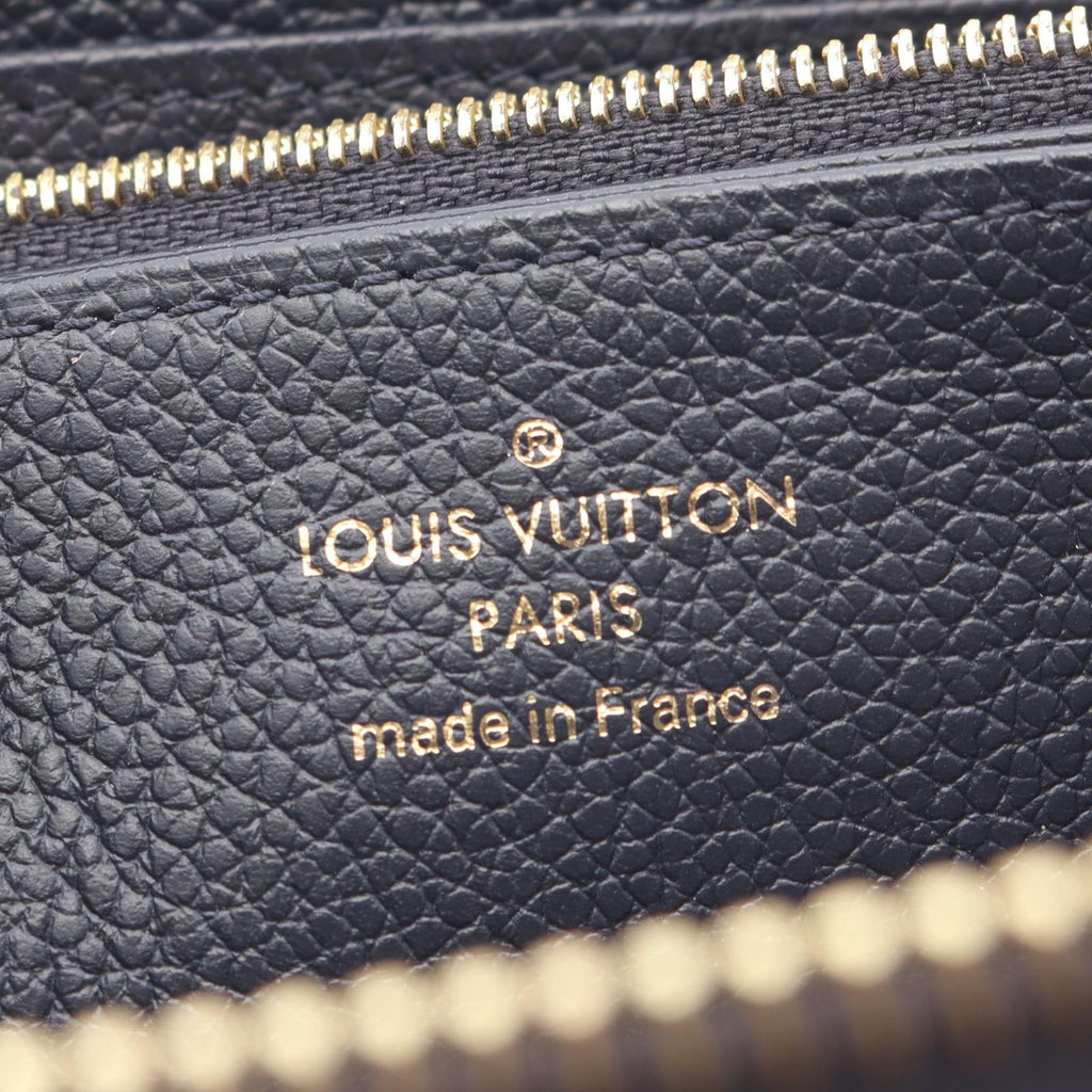 Louis Vuitton Round Wallet Zippy Monogram Empreinte Marine Leather — view 4