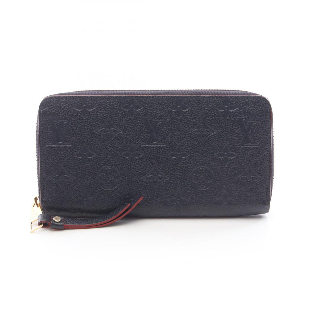 Louis Vuitton Round Wallet Zippy Monogram Empreinte Marine Leather